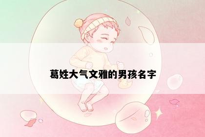 葛姓大气文雅的男孩名字