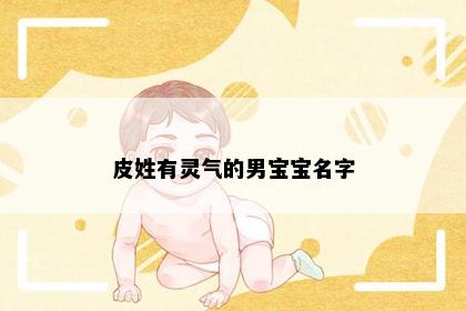 皮姓有灵气的男宝宝名字