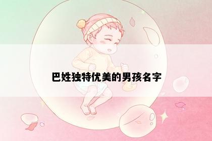 巴姓独特优美的男孩名字